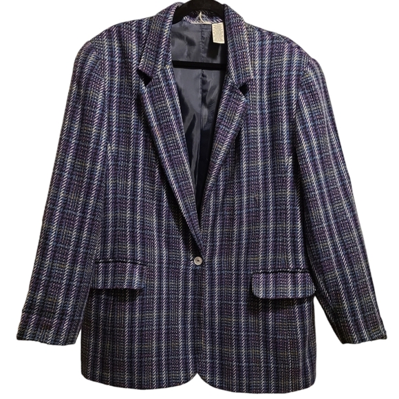 Vintage acrylic/wool blazer US 16 - Picture 1 of 5